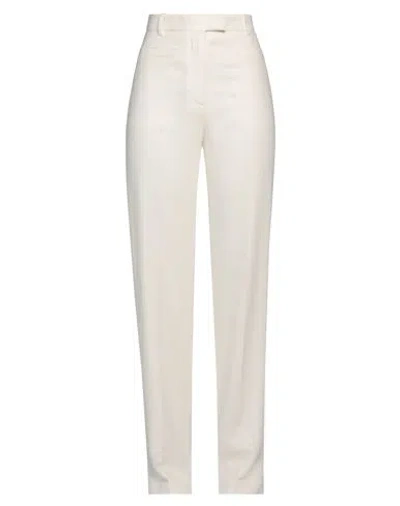 Maria Vittoria Paolillo Mvp Woman Pants Cream Size 2 Viscose, Wool In Neutral