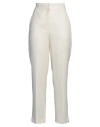 Maria Vittoria Paolillo Mvp Woman Pants Cream Size 8 Viscose, Wool In White