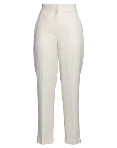 Maria Vittoria Paolillo Mvp Woman Pants Cream Size 8 Viscose, Wool In White