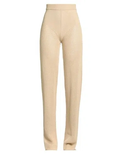 Maria Vittoria Paolillo Mvp Woman Pants Sand Size 10 Cotton, Acrylic In Beige