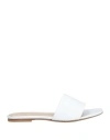 Maria Vittoria Paolillo Mvp Woman Sandals White Size 10 Soft Leather In White
