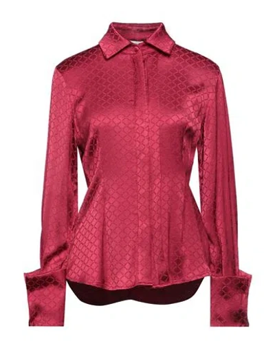 Maria Vittoria Paolillo Mvp Woman Shirt Garnet Size 4 Viscose, Elastane In Red
