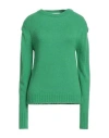 Maria Vittoria Paolillo Mvp Woman Sweater Green Size 8 Polyamide, Acrylic, Alpaca Wool In Green