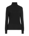 Maria Vittoria Paolillo Mvp Woman Turtleneck Black Size 4 Viscose, Polyamide, Merino Wool, Cashmere