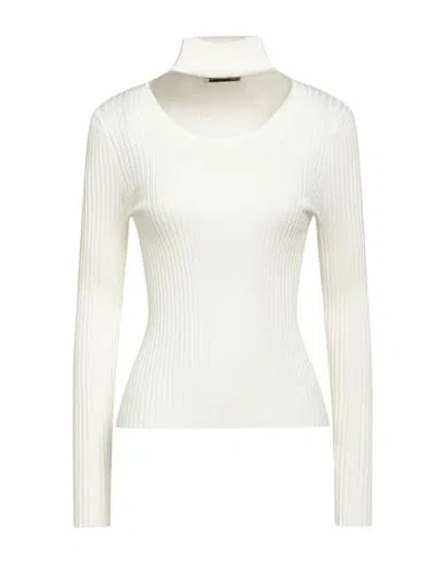 Maria Vittoria Paolillo Mvp Woman Turtleneck Cream Size 4 Viscose, Polyester In White