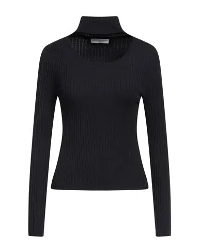 Maria Vittoria Paolillo Mvp Woman Turtleneck Midnight Blue Size 8 Viscose, Polyester
