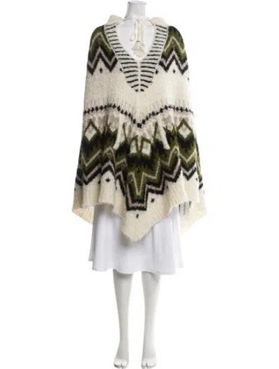 Pre-owned Mariacher. Alpaca Striped Sweater In Neutral