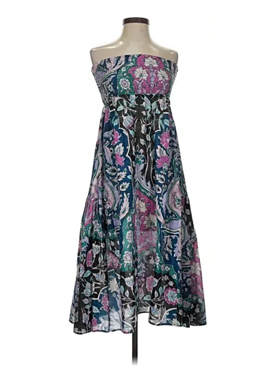 Pre-owned Mariacher. Cocktail Dress In Teal