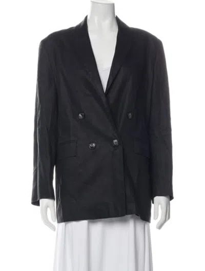 Pre-owned Mariacher. Linen Blazer In Blue