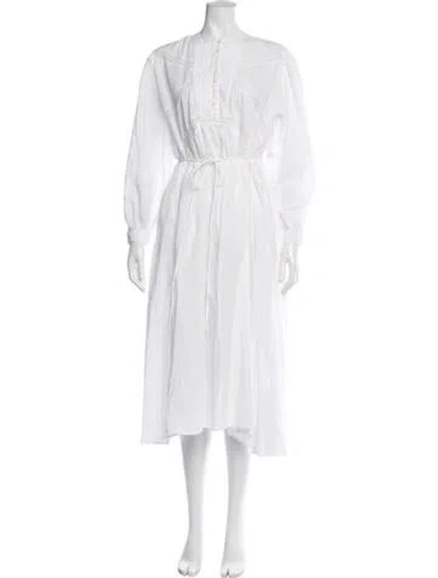 Pre-owned Mariacher. Long Dress In White