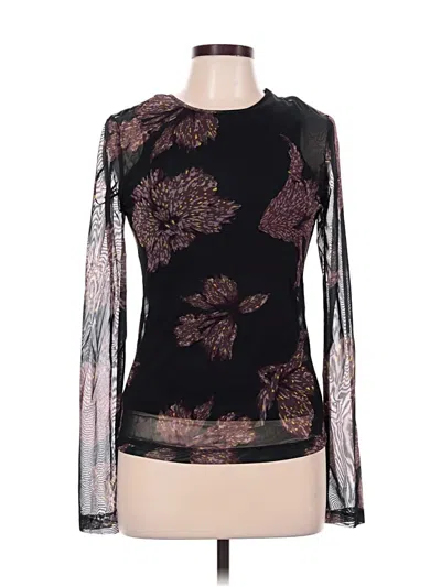 Pre-owned Mariacher. Long Sleeve Blouse In Black