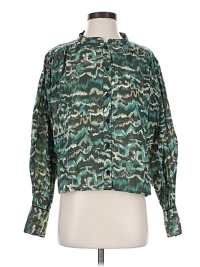 Mariacher. Long Sleeve Blouse In Green