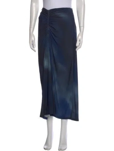 Pre-owned Mariacher. Midi Length Skirt In Blue