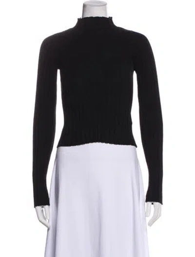 Pre-owned Mariacher. Mock Neck Sweater In Black