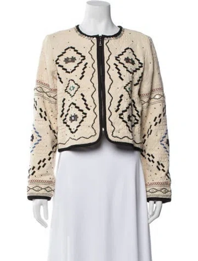 Pre-owned Mariacher. Patterned Jacket In Neutrals