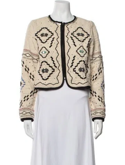 Pre-owned Mariacher. Patterned Jacket In Neutrals