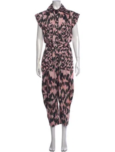 Pre-owned Mariacher. Patterned Jumpsuit In Pink