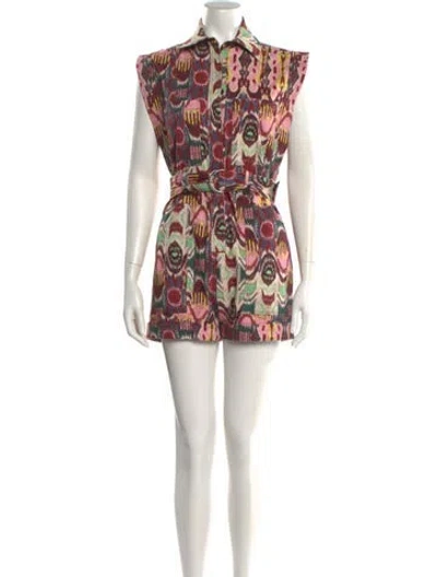 Pre-owned Mariacher. Patterned Romper In Multi