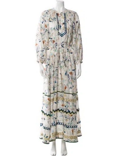 Pre-owned Mariacher. Printed Long Dress In Multi