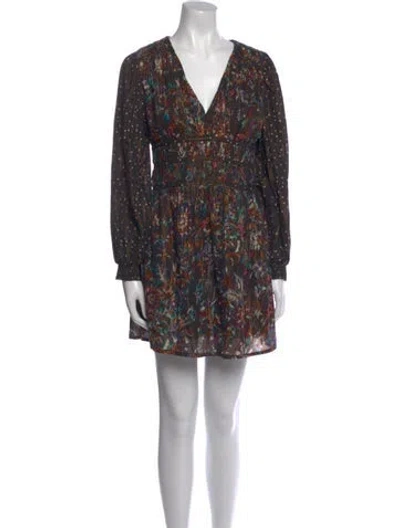 Pre-owned Mariacher. Printed Mini Dress In Black