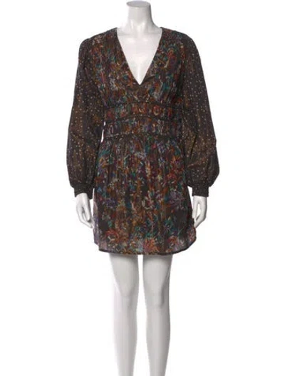 Pre-owned Mariacher. Printed Mini Dress In Black