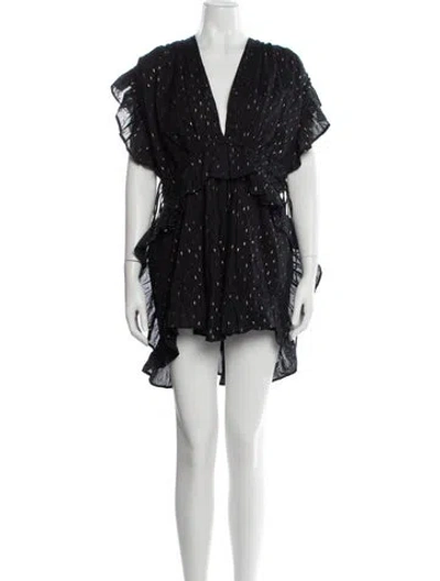 Pre-owned Mariacher. Printed Mini Dress In Black