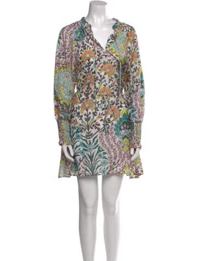 Pre-owned Mariacher. Printed Mini Dress In Neutral