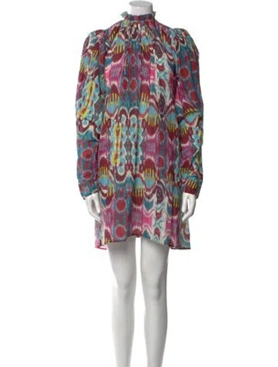 Pre-owned Mariacher. Printed Mini Dress In Pink