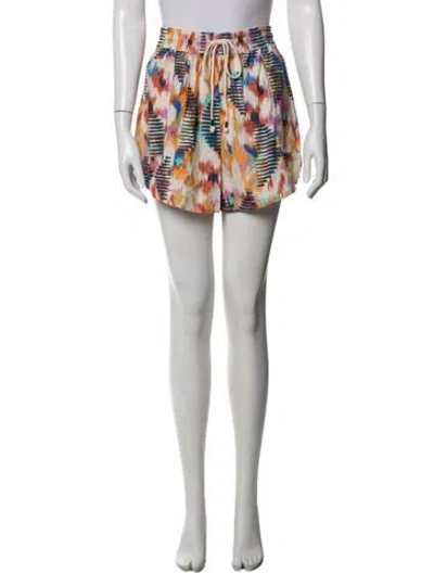 Pre-owned Mariacher. Printed Mini Shorts In Neutrals
