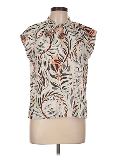 Pre-owned Mariacher. Short Sleeve Blouse In Ivory