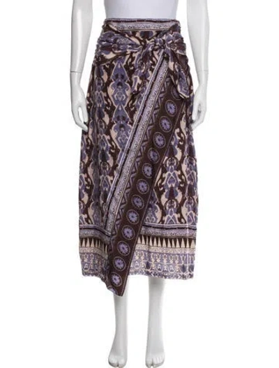 Pre-owned Mariacher. Silk Midi Length Skirt In Multicolor