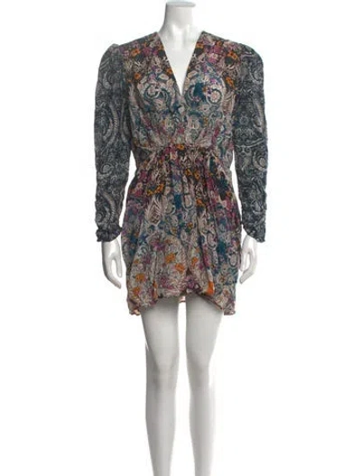 Pre-owned Mariacher. Silk Mini Dress In Multicolor