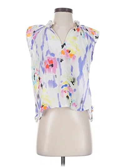 Pre-owned Mariacher. Sleeveless Blouse In Purple