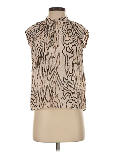 Mariacher. Sleeveless Blouse In Tan