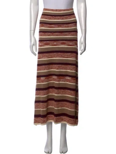 Pre-owned Mariacher. Striped Long Skirt W/ Tags In Multicolor