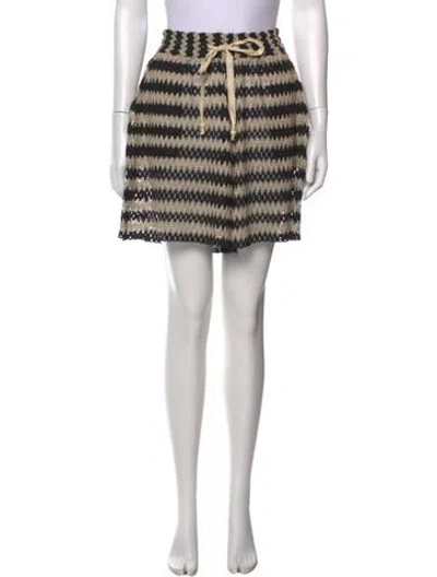Pre-owned Mariacher. Striped Mini Shorts In Multi