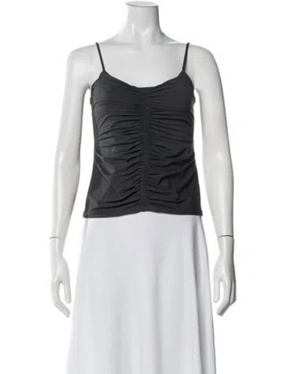 Pre-owned Mariacher. V-neck Sleeveless Top In Blue
