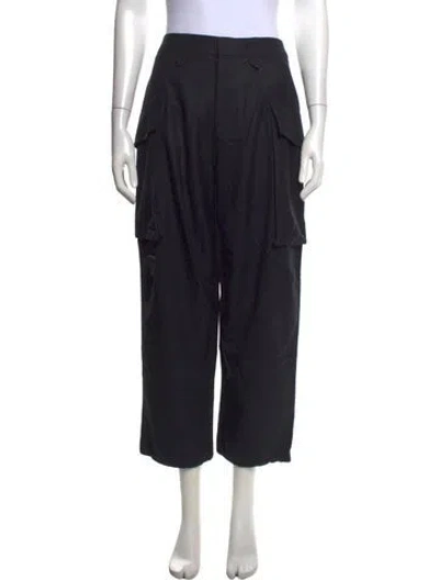 Pre-owned Mariacher. Wool Wide Leg Pants W/ Tags In Black