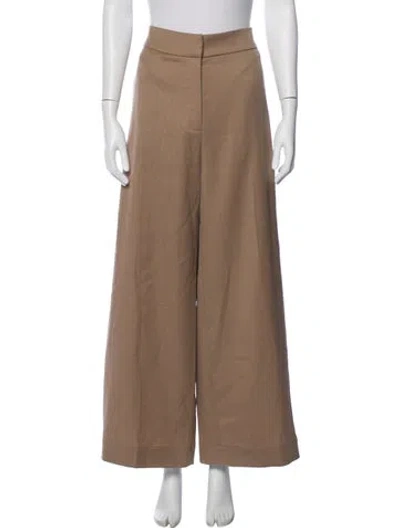 Pre-owned Mariacher. Wool Wide Leg Pants W/ Tags In Neutral