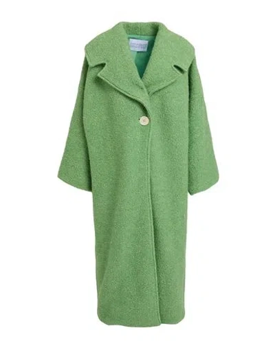 Mariam Al Sibai Woman Coat Green Size Onesize Wool