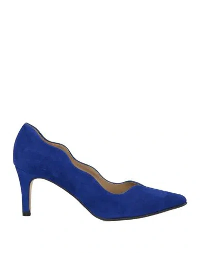 Marian Woman Pumps Bright Blue Size 8 Leather