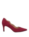 Marian Woman Pumps Burgundy Size 8 Leather In Red