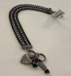 Mariana Antiqued Silver Elegant Three-strand Crystal Bracelet In Tuxedo In Multi