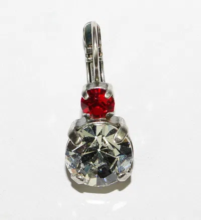 Mariana Women's Audrey Earrings In Clear/red In Metallic
