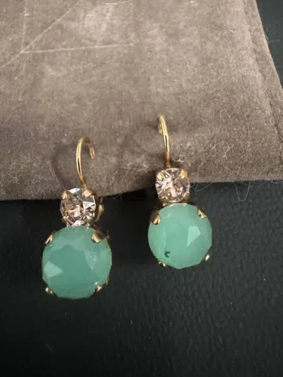 Mariana Women's Audrey Golden Ariel Earrings In Green