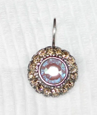 Mariana Women's Butter Pecan Earrings In Silver/ Pink