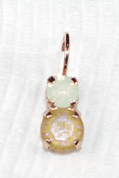 Mariana Women's Butter Pecan Earrings In Yellow/ White In Multi