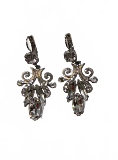 Mariana Women's Chandelier Earrings In Clear Crystal In Multi