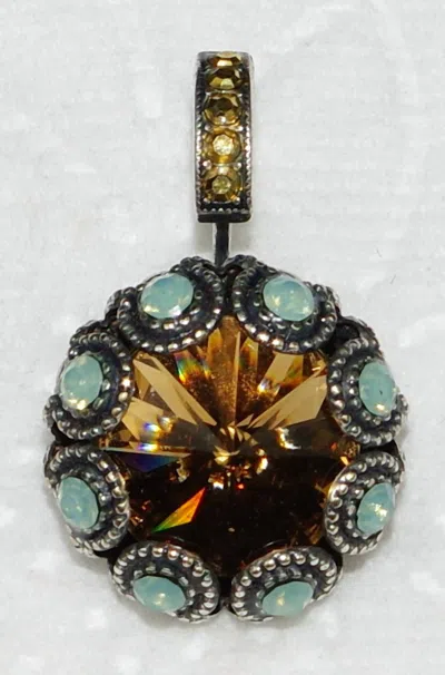 Mariana Women's Coast Xoxo Earrings In Amber / Pacific Opal /gold In Multi