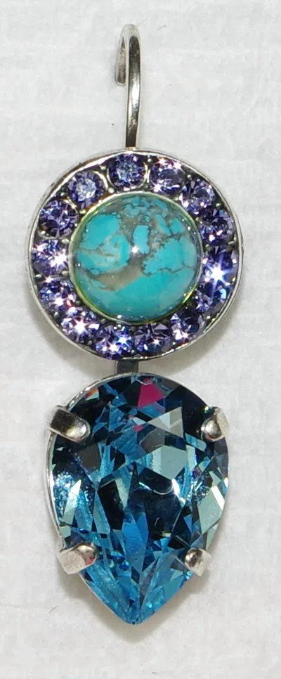 Mariana Women's Cuba Bergatta Earrings In Blue / Torq / Purple